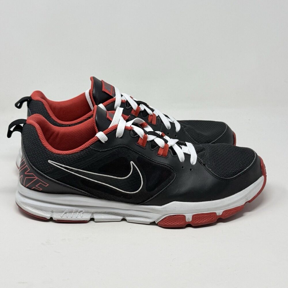 Nike Velocitrainer CrossFit 554891-008 Mens 14 Black Red Mesh Running Shoes